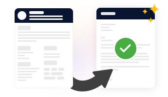 AI od Kickresume vytvára motivačné listy, ktoré optimálne podporujú a dopĺňajú životopisy.