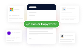 Motivačný list vytvorený umelou inteligenciou od Kickresume, ktorý je profesionálne spracovaný a prispôsobený pozícii Senior Copywritera.