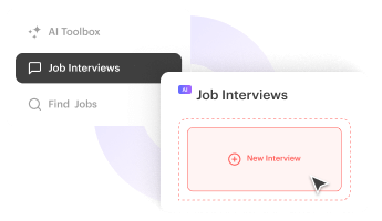 Select Job Interviews to start generating AI Interview Questions in Kickresume.