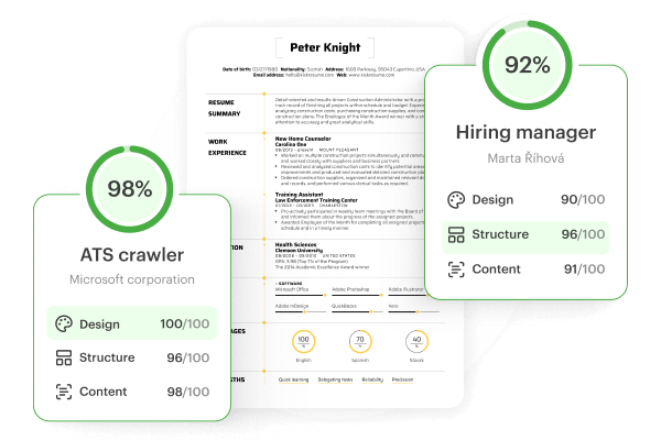 Kickresume’s creates resumes and cover letters that are ATS-optimized and readable for recruiters.