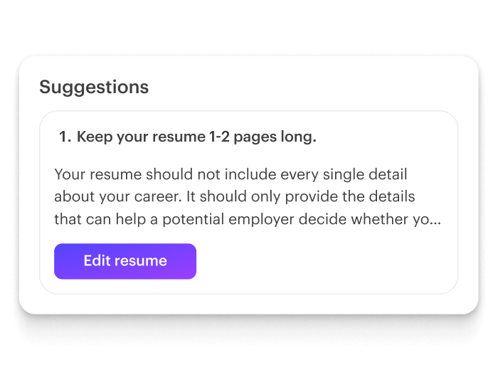 resume feedback tips