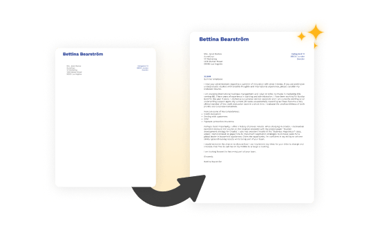 Profesionálne motivačné listy vytvorené AI od Kickresume na základe popisu práce a firmy.