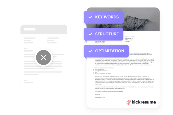 Anschreiben mit jobspezifischen Schlüsselworten, klarer Struktur und ATS-optimierter Formatierung.