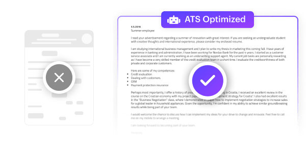 ATS-optimized cover letter generated from a resume.