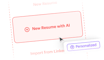 Start an AI-generated cover letter with the Personalized option.