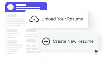 Upload an existing resume or create a new one before generating your cover letter.