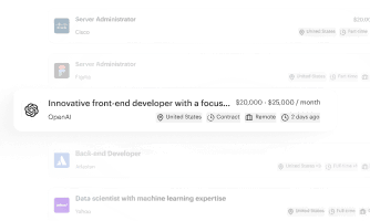 Job Board preview