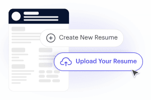 Uploading an existing resume or creating a new one in Kickresume.