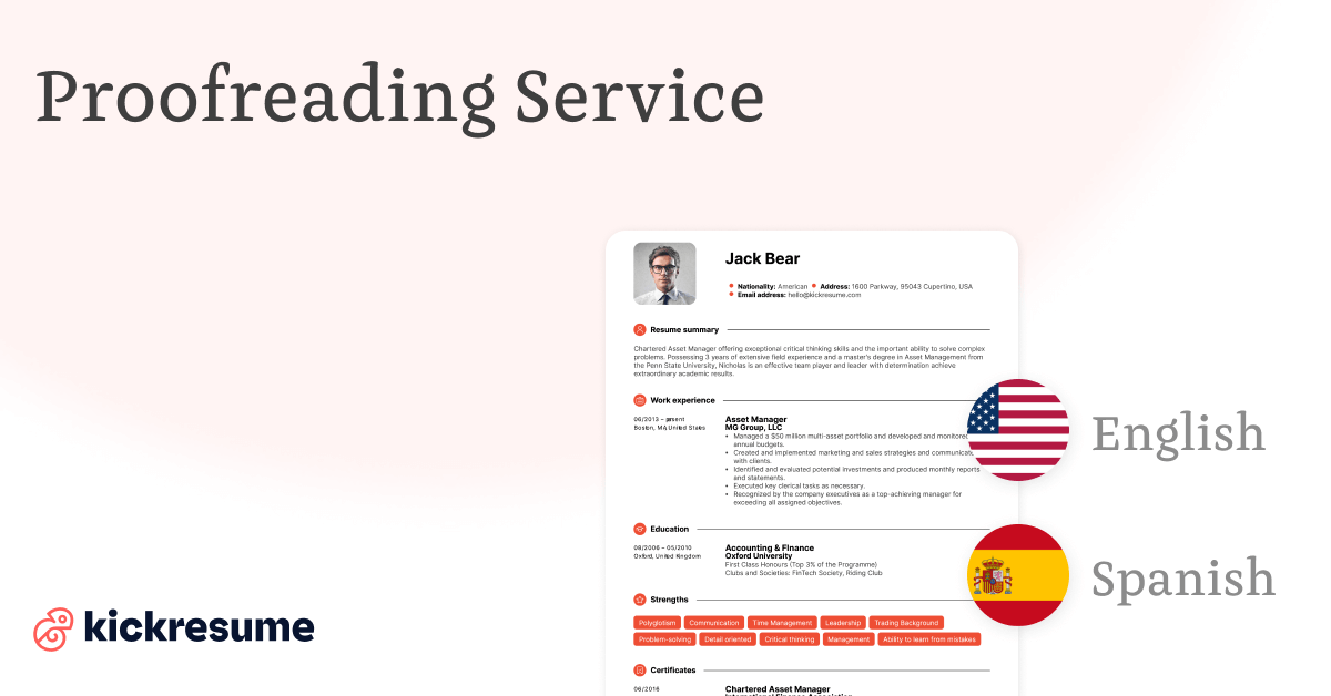Proofreading Service Resume amp - Meta Proofreading.e763c816cde4