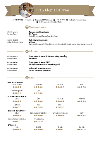CV creato dall'intelligenza artificiale di Kickresume con formattazione ottimizzata per gli ATS e parole chiave specifiche per il lavoro.