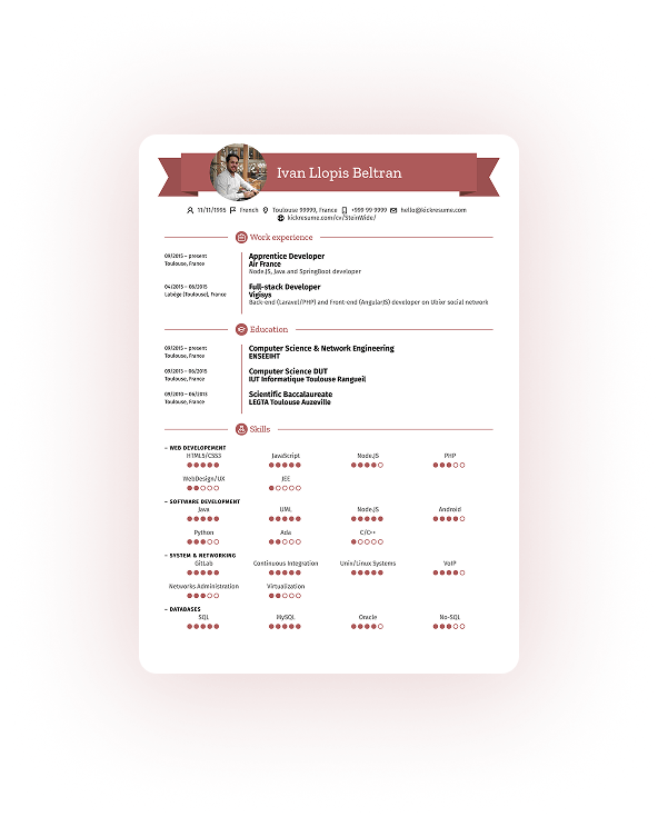 Resume created by Kickresume's AI with ATS-optimized formatting and job-specific keywords.
